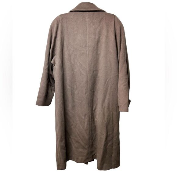 Vintage 100% Wool Forecaster Light Brown Chesterfield Long Coat Warm Winter Coat - Picture 3 of 14